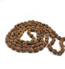 Natural 3 Mukhi Rudraksha Mala 108+1 Beads – Certified Authentic Nepali Prayer Beads for Meditation, Healing, and Spiritual