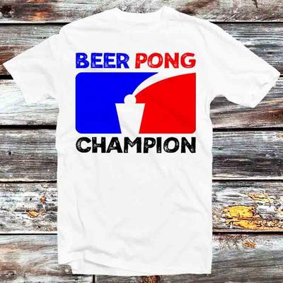 Beer Pong Champion Pub Gamer Player T Shirt Mens Womens Tees Top B1176