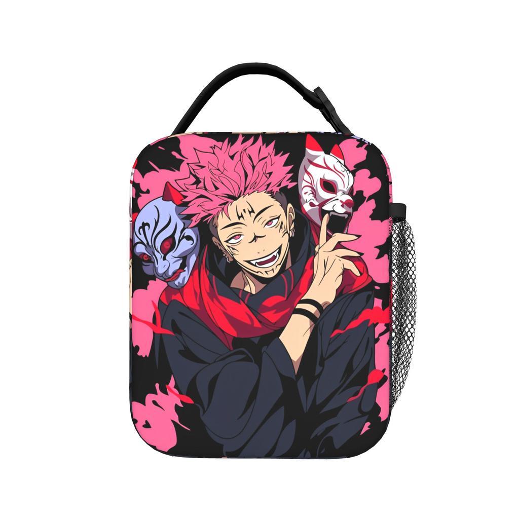 Japanese Anime Insulated Lunch Bag Thermal Bag Reusable,Meal Container Jujutsus Kaisens Anime Leakproof Tote Lunch Box Food Bag