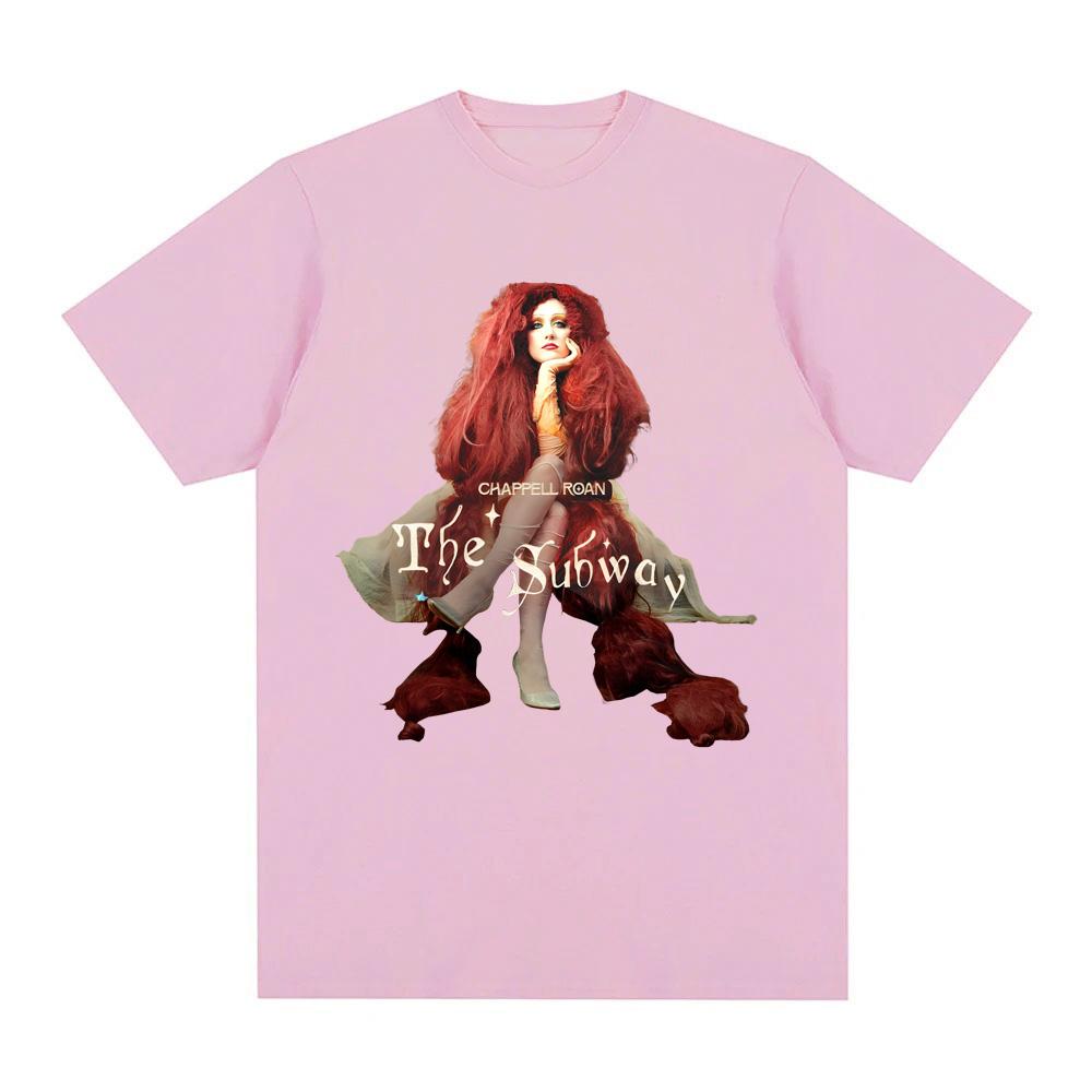 Chappell Roan-Le T-shirt Subway Manches Courtes 100% Coton T-shirt d'Été Impression Graphique T-shirt Vêtements Hip Hop Punk Hauts