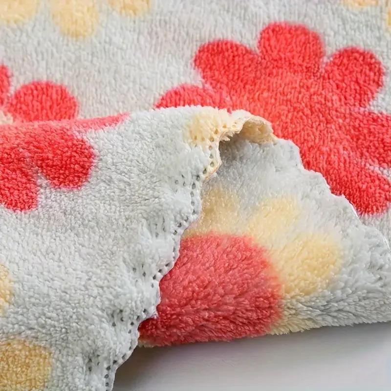 5Pcs Kitchen Cleaning Cloths Soft Absorbent Dishcloth Coral Sunflower Wiping Towel Rags Household Cleaning Cloth 30X30Cm