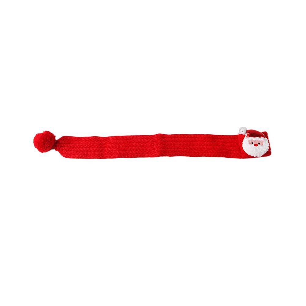 Decorative Red Green Pet Christmas Scarf Warm Cat Dog Scarf Cartoon Santa Claus Pet Warm Scarf Christmas Festival