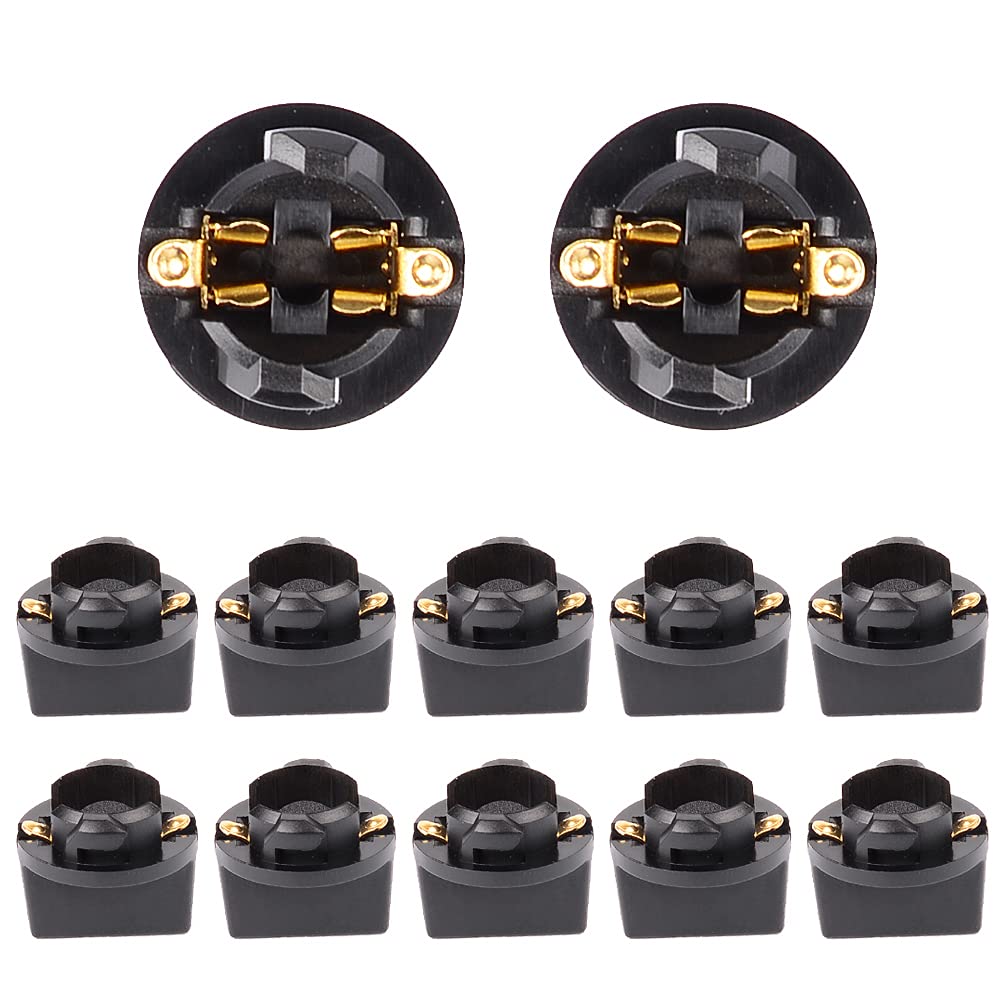 HUIQIAODS Patice pro LED žárovku T10 Patice klínku Držák světla do auta (10 ks)