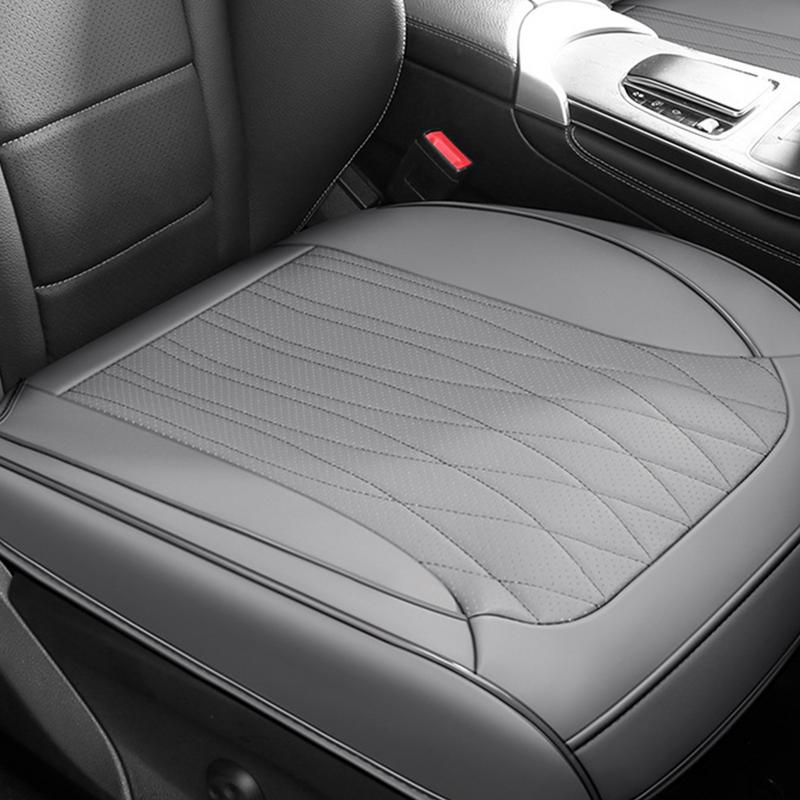Coussin de siège de conducteur de voiture Siège d'appoint de conduite de voiture Coussin de chaise automatique antidérapant Coussin de siège en similicuir confortable pour divers sièges
