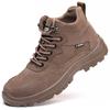 Outdoors Men Safety Shoes Construction Work Boots Safety Steel Toe Shoes Men Puncture-Proof Protective Shoes Welder Boots Men