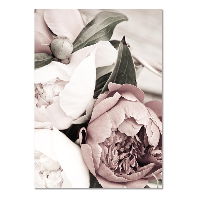 Scandinavian Flower Wall Art Nordic Canvas Painting Poster and Print Modern Botainical Floral Decoration Picture for Living Room