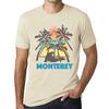Men’s Vintage Tee Shirt Graphic T Shirt Summer Triangle Monterey Natural