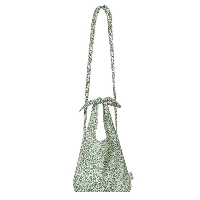 Floral Tie Eco Bag Mini-Cross_GREEN