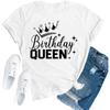 Geburtstagsshirts für Damen Geburtstagskönigin Squad T-Shirt B-Day Krone Tee Tops