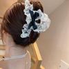 Camellia Korean Flower Hairpins Cloth Lace Wedding Hair Clip Retro Flower Hair Claw  Spring