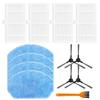 Replacement Filter Mop Cloth Side Brush Kit for IRBIS 0121 and For Redmond VR 1321s Effective Cleaning Solution