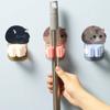 Self Adhesive Wall Mounted Mop Holder Brush Broom Organizer Rack Multi-purpse Hanger Hook Bathroom Mop Storage