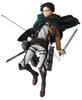 RAH Real Action Heroes Attack On Titan Levi Scale ABS Painted Movable Figure First Production Limited Edition 1/6 & ATBC-PVC (Includes Parts)
