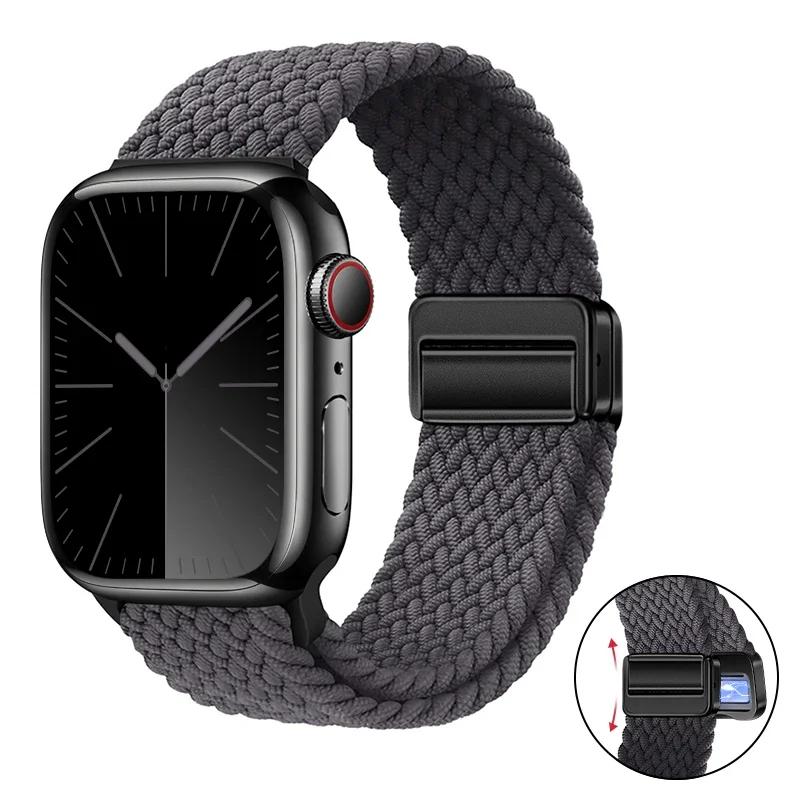 Nylon Bracelet for Apple Watch band 10 9 8 7 46mm 42mm 45mm 41mm Ultra 2 49mm Strap for iWatch Series 6 5 4 3 SE 44mm 40mm Strap