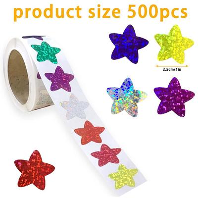 500 szt./rolka kolorowe naklejki dla dzieci nagrody szkolne naklejki samoprzylepne diy craft