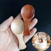 Mini Natural Wooden Spoon Scoop Tea Coffee Condiment Salt Seasoning Sugar Spoon Ice Cream Spoon