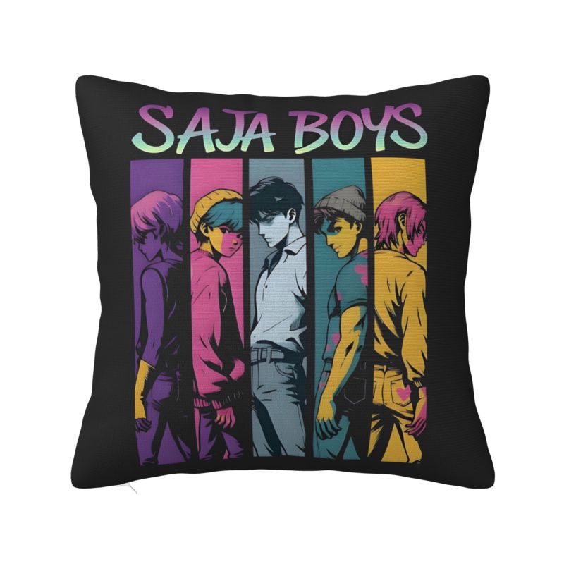 Custom Kpop Hunter Demons Pillow Case 40X40Cm Saja Boys Modern Cushion Cover Soft Pillowcase