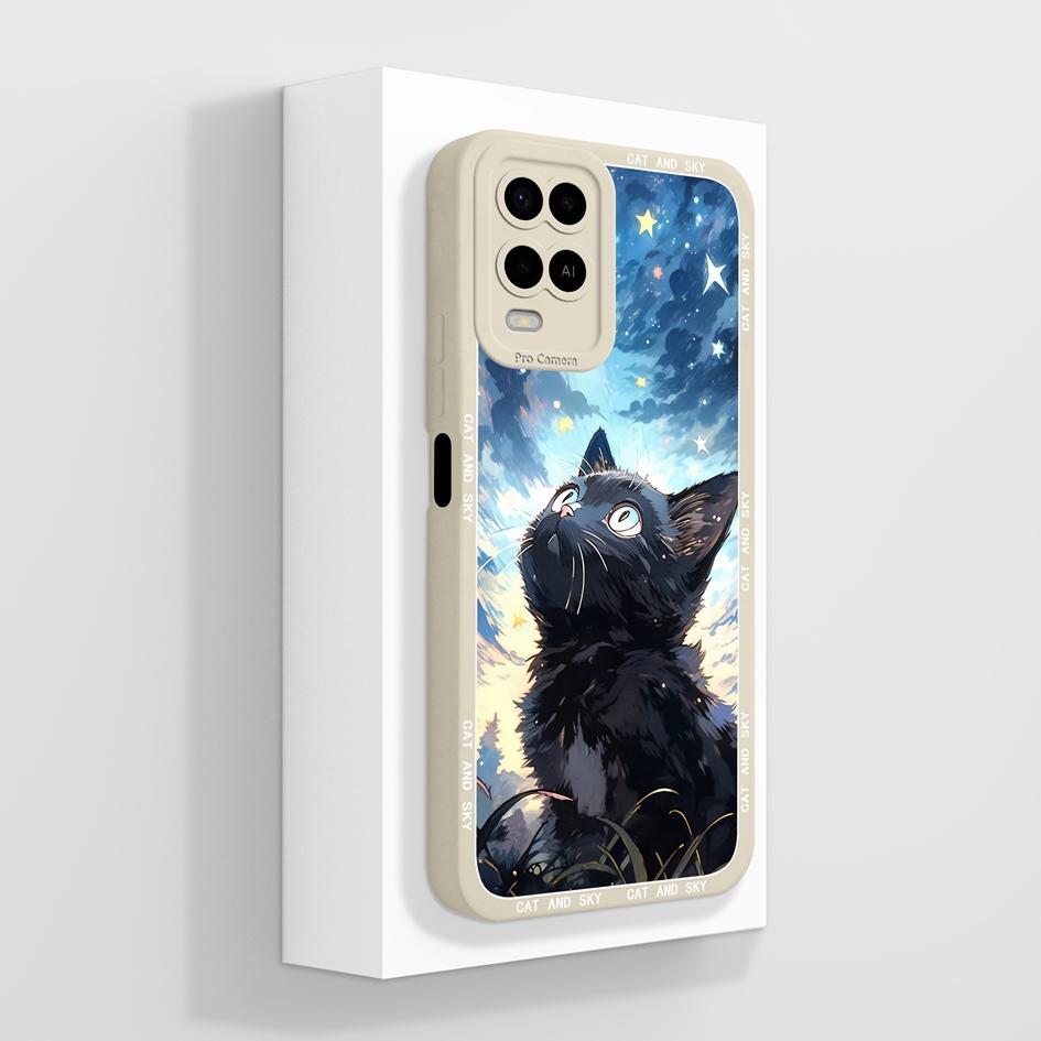 For OPPO A54 A54S A55 A56 A57 A57E A57S A58 A72 A73 A74 A75 A76 Phone Cases Lovely Panda Pattern Soft Liquid Silicone Shockproof Covers For OPPO Shell