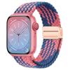 Nylon Braided Loop Strap for Apple Watch Ultra2 49mm 9 8 7 45 41mm Metal Magnetic Bracelet Wristband for 6 5 4 3 SE 44 40mm Band
