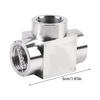 2 Stuks Hoge Druk Pijpfitting Adapter Vervanging Roestvrij Staal T-Type T-stukken Connector voor Thuis Industrieel Gebruik