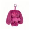 Peluche Juju Carino Portachiavi Coniglio dalle Lunghe Orecchie Carino Coniglietto con Occhi a Fiore Ciondolo per Zaino Portachiavi Regalo di Compleanno