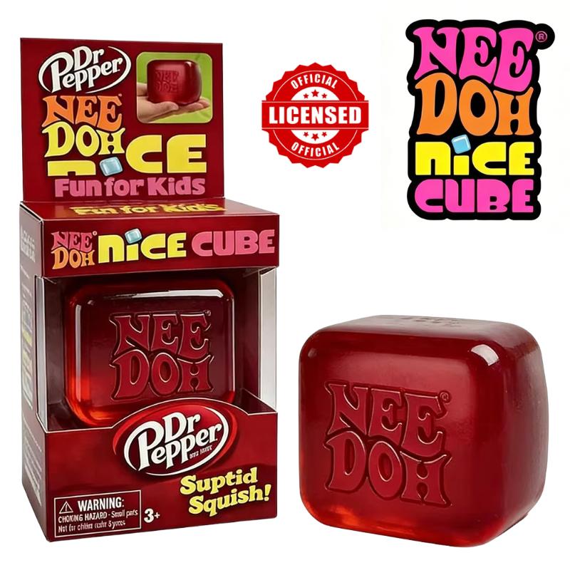 Dr Pepper X Nee Doh Nice Cube Sensory Fidget Toy Stress Relief Anxiety Relief