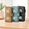 Leo Cat Pattern Long Zipper Wallet Large Capacity Card Holder Unisex Clutch Bag Stylish Zippered Coin Purse Suitable for Daily Use Perfect Gift for