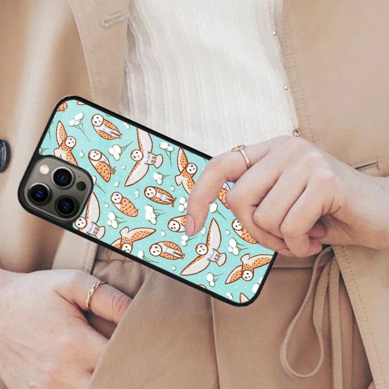 Cartoon Eule Magnetische Handyhülle Für APPLE iPhone 17 Air 16 14 13 12 Pro Max 15 Plus Kabelloses Laden Mit MagSafe Abdeckung