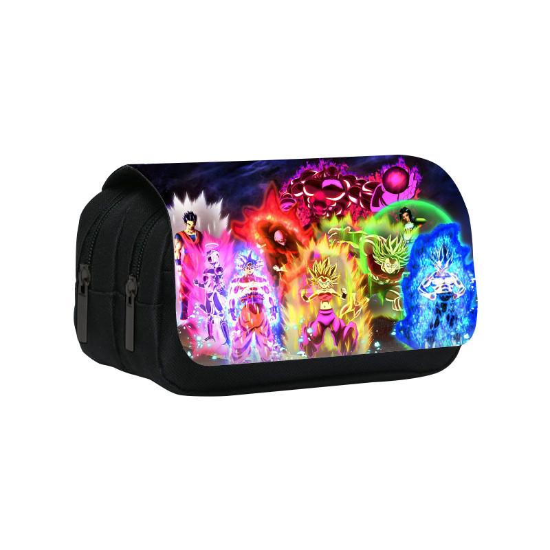 Dragon Ball Double Layer Pencil Case With Large Capacity For Students And Office Use