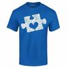 Herz Puzzleteil T-Shirt Autismus Bewusstsein Befürworter Akzeptanz Shirts