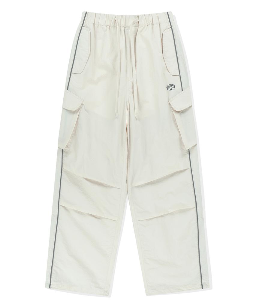 MAHAGRID Nylon Cargo Parachute Pant Ivory(Mg2Fsmpa20A)