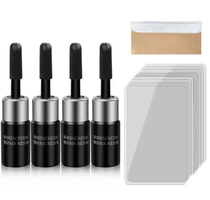 1-4PCS Car Window Glass Repair Kit Car Windshield Repair Liquid Cracked Window Glue For Car Windshield Glass