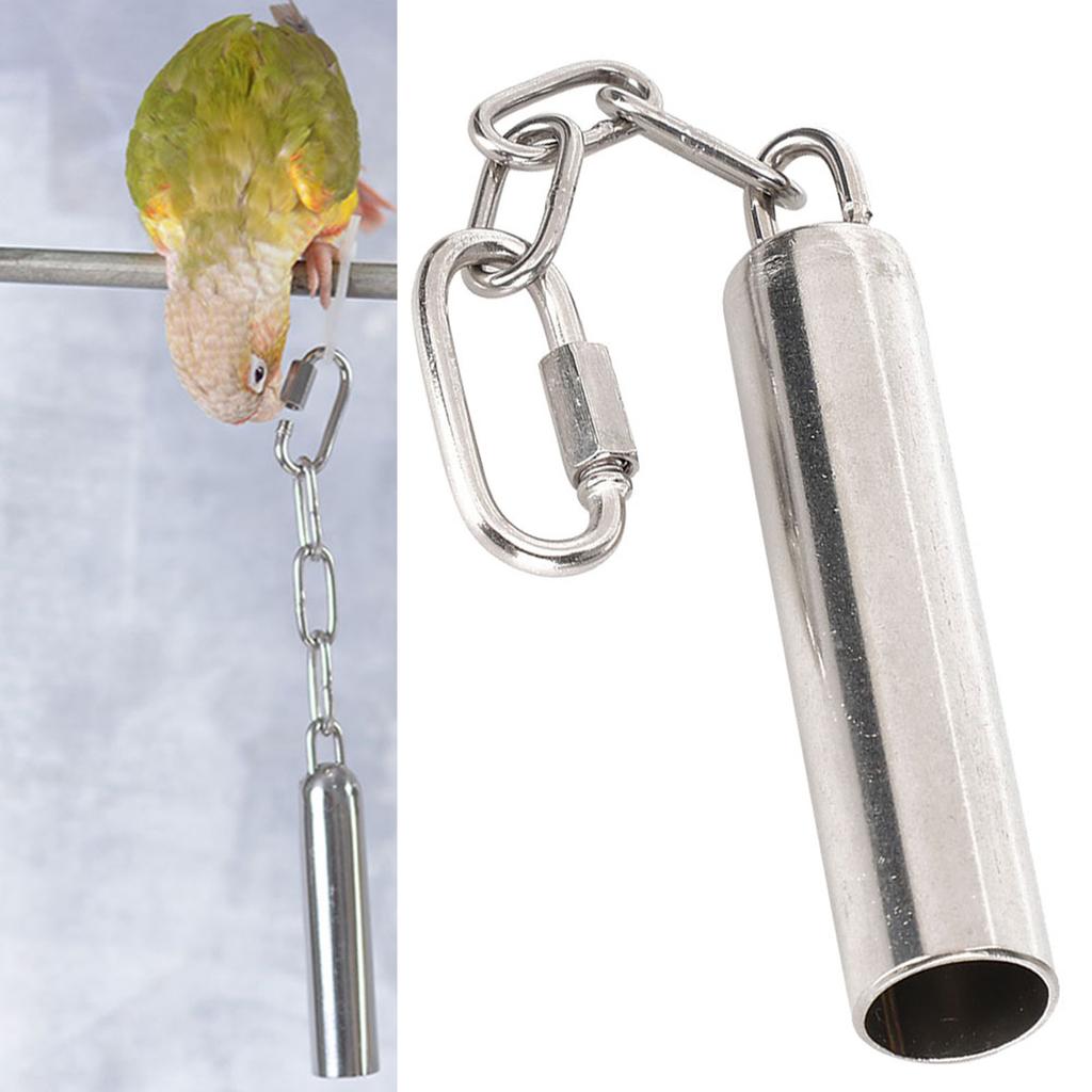 Squirrel Bells Stainless Steel Bells Toys for Birds Large Parrot African Greys Macaws