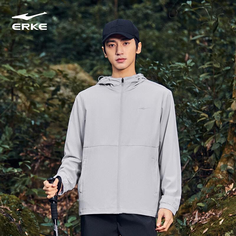 Erke Men's Waterproof Hooded Sports Windbreaker Jacket