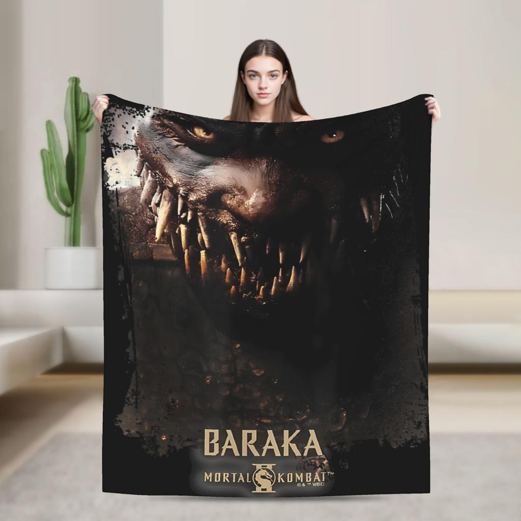 Scorpion Limited Series Mortal Kombat Blanket Cover Wool Throw Blanket Bed Sofa Decoration Ultra-Soft Warm Bedspreads