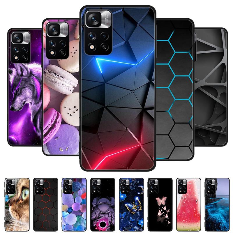 Para Xiaomi Redmi Note 11 Pro Plus 5G Capa Capa Traseira de Silicone Macio para Telefone Para Xiaomi Redmi Note11 Pro + Plus Coque Fundas bumper