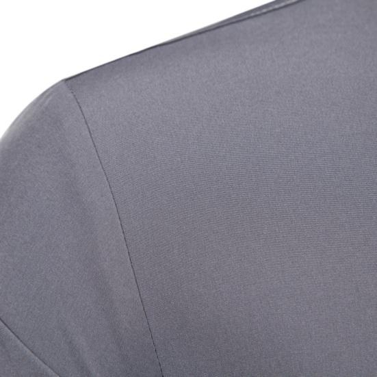 Herfst Lente Heren Overhemd Formeel Zakelijke Stijl Slim Fit Single-breasted Revers Lange Mouw Knoppen Zacht Ademend Halflange Mannen Office top