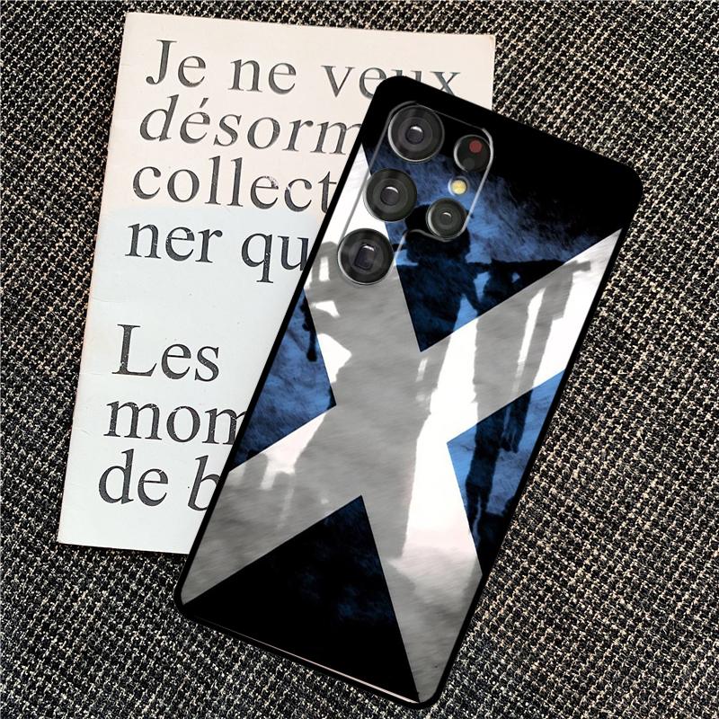 Scotland Scottish Flag Case For Samsung Galaxy S24 S23 S22 Ultra S8 S9 S10 Plus Note 10 20 Ultra S20 S21 FE Cover