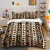 African Geometric Pattern Background Bedding Set For Kids Luxury Gift 3Pcs Digital Print Comforter Set Soft Comfortable