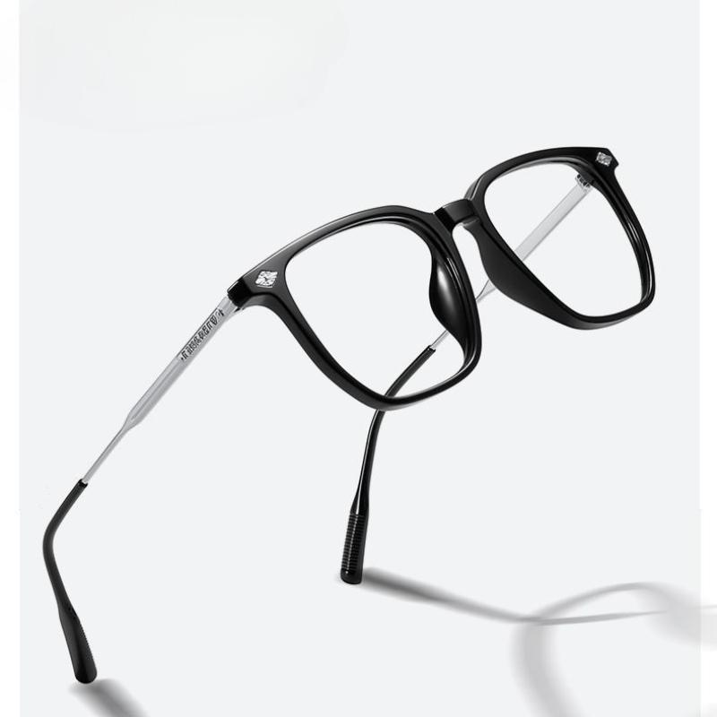 Fashion Anti Blue Light Glasses Square Frame for Men Women Myopia Prescription Eyewear Large Optical Business