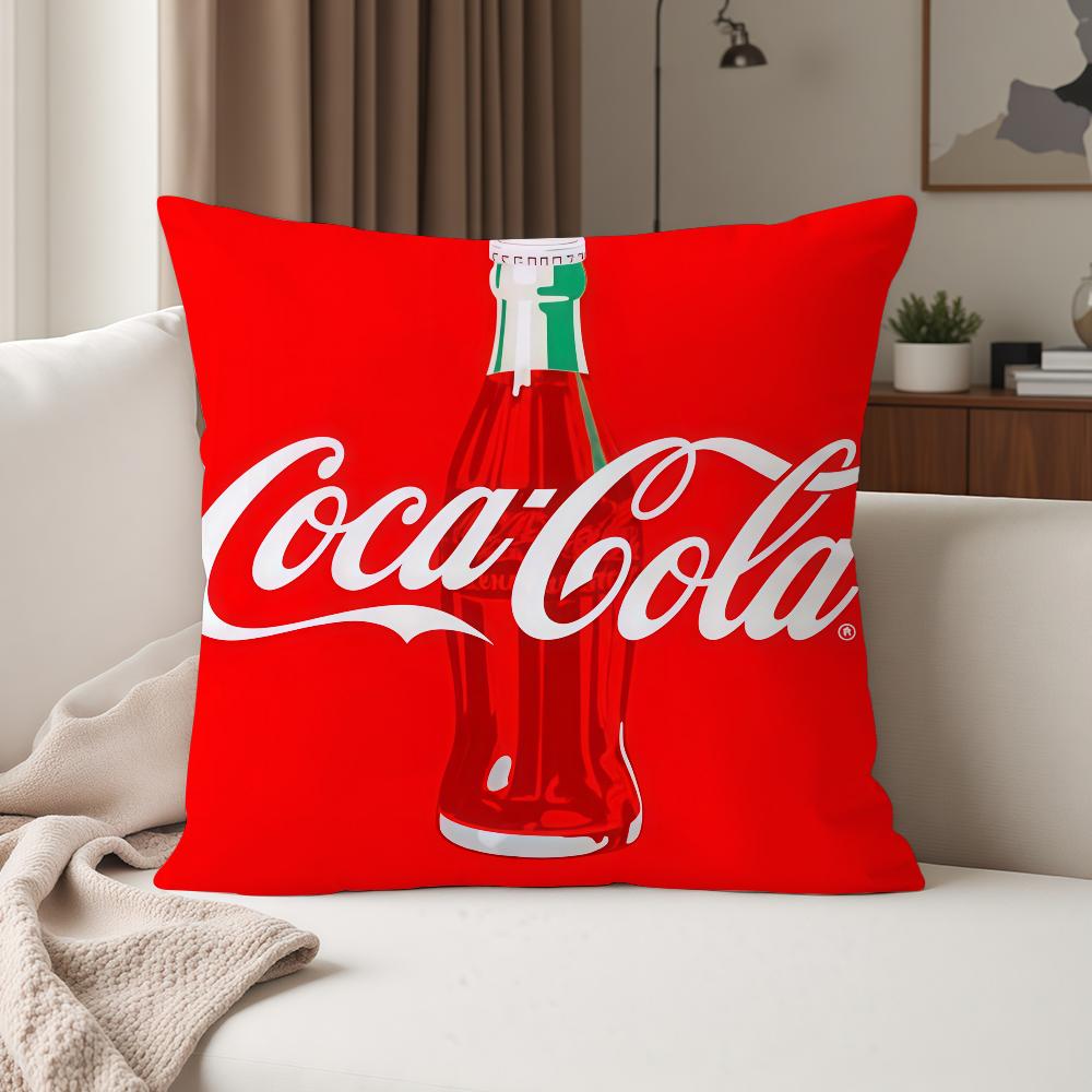 Fashion Print C-Coca C-Cola Pillow Case Suitable For Bedrooms Living Rooms Cars Home Decoration