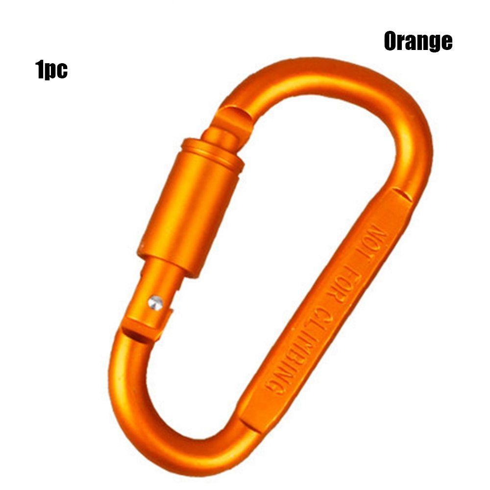 Alloy Outdoor Accessories Keychain Buckles Climbing D Carabiner Camping Hiking Hooks Spring Clips