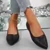 Fashion Women's Shoes Shallow Women's Flats Hot Sale Plus Size Solid Casual Flat Shoes Sexy Pointed Toe Flat Low Heels