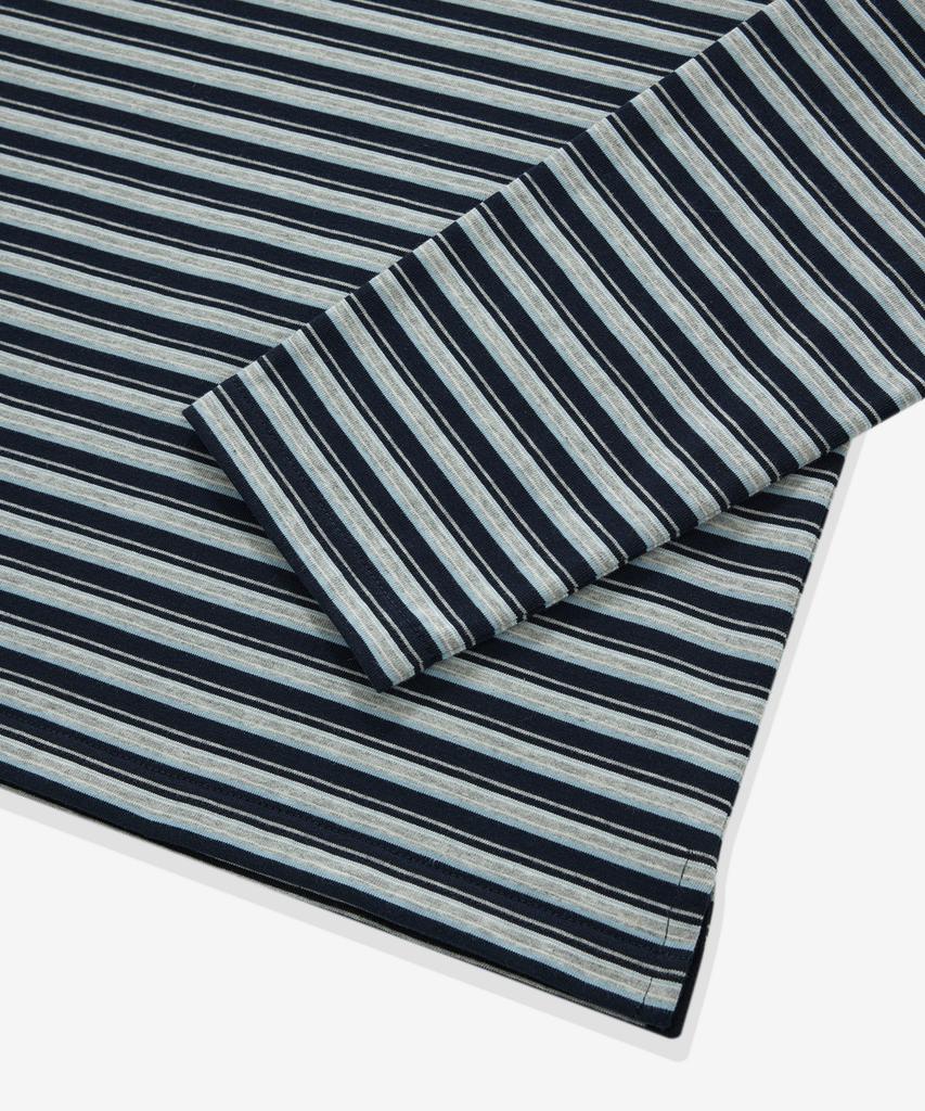 COVERNAT WOMAN Striped Long Sleeve Navy
