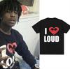 Chief Keef I Love Loud Same Style Graphic Print TShirt Men Women Fashion Hip Hop Casual Oversize Streetwear Harajuku Summer Tee