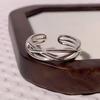 Korean-Style Multi-layer Woven Knot Ring with Modern Design