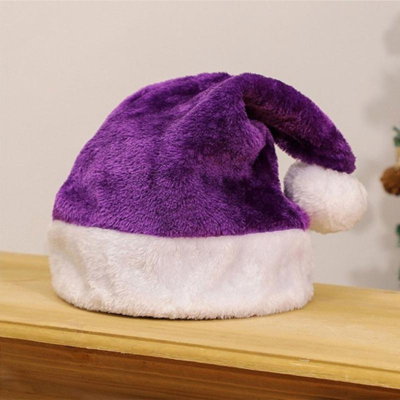 Christmas Hat Unisex Adult Kids Hat Santa Hat Comfortable Multicolored Christmas Hat for Party for Adult Kids