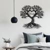 1 pièce Arbre d'amour créatif en plastique, décoration murale artistique, décoration murale simple et moderne, décoration de maison romantique