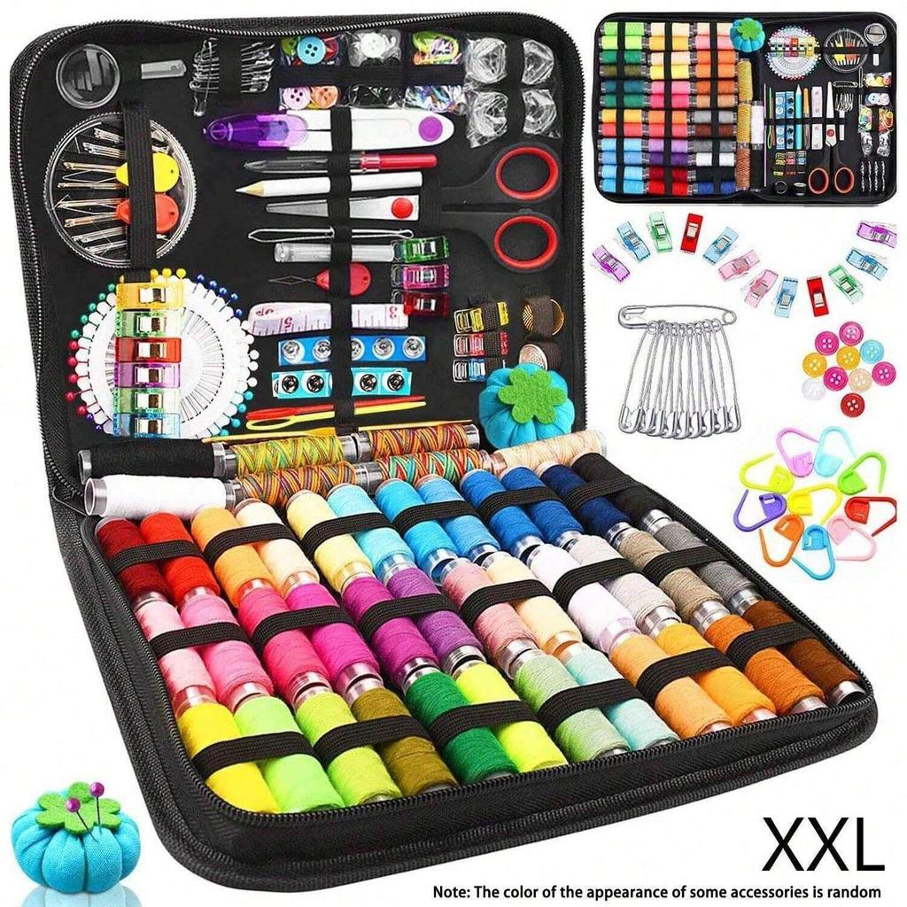 Portable Cross Stitch Needle Threader & Sewing Repair Kit: Practical Handmade Household Tool Set