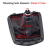 Car Gear Shift Knob 5 Speed For Skoda Octavia 2004 2005 2006 2007 2008 2009 2010 2011 2012 Auto Gear Shift Collars Leather Boot